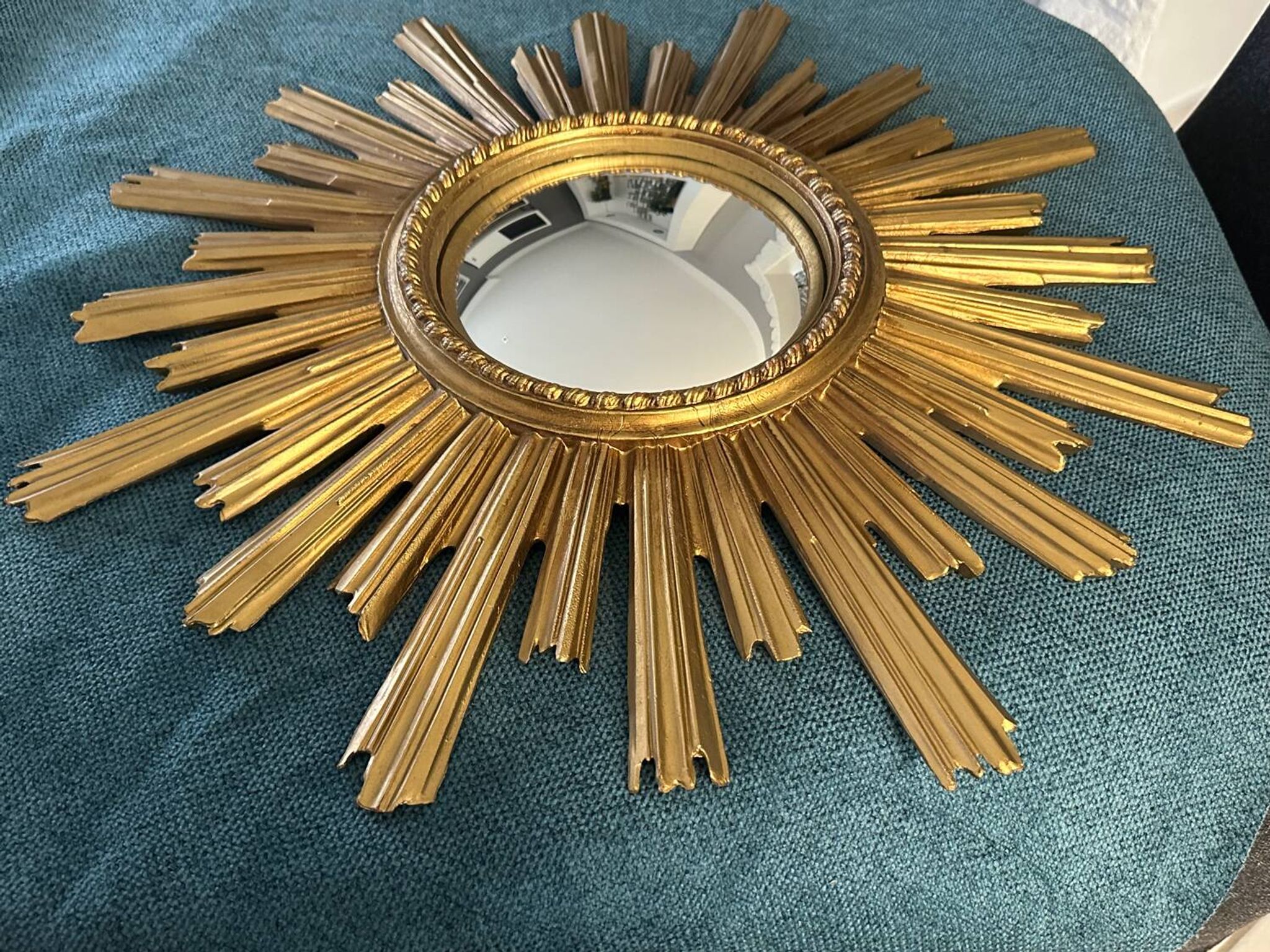 Miroir soleil œil de sorcière vintage années 1960