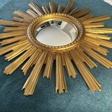 Miroir soleil œil de sorcière vintage années 1960