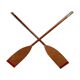 Former wooden double-row paddle