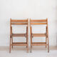 Paire de chaises pliantes vintage