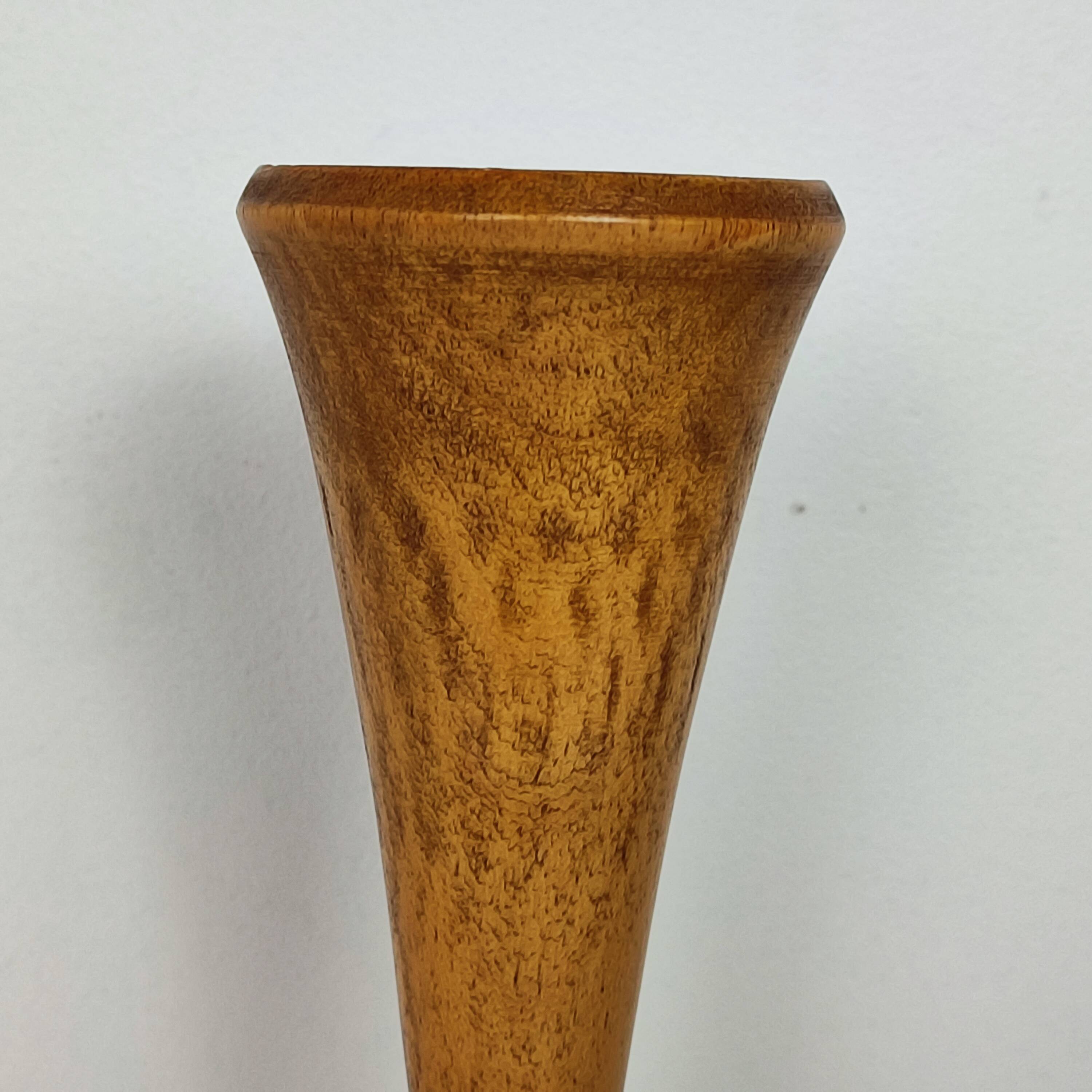 Wooden candle holder