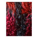 Mid-century Modern Bordeaux Red Rya Rug by Gull-Britt Johansson for NIAB, Sweden