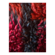 Mid-century Modern Bordeaux Red Rya Rug by Gull-Britt Johansson for NIAB, Sweden