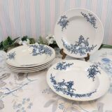 6 Assiettes creuses B.F.K. Régent