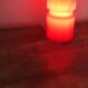 Lampe en verre rouge