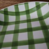 Plat rond mi- creux Moulin Des Loups Modèle "Nappe" Vert