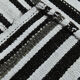 Tapis chanvre noir blanc, 181x223cm