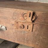 Vintage wooden crate suitcase