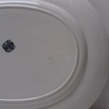 Plat ovale ancien J.Vieillard Bordeaux