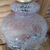 Original suspension lamp molded glass globe lace Rose edging dp 1122213