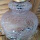 Original suspension lamp molded glass globe lace Rose edging dp 1122213