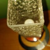 Vintage metal and glass lamp