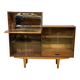 1970s teak English bar