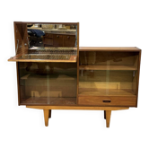 1970s teak English bar