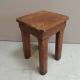 Industrial wooden side table