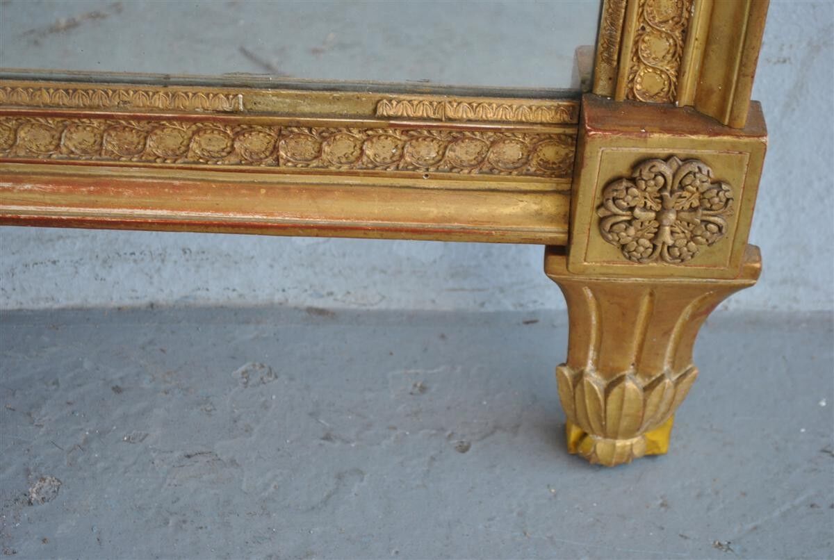 Mirror wooden Gold Louis XVI era XIX 72x152cm