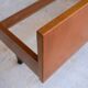 With suspended nightstands vintage teak bed