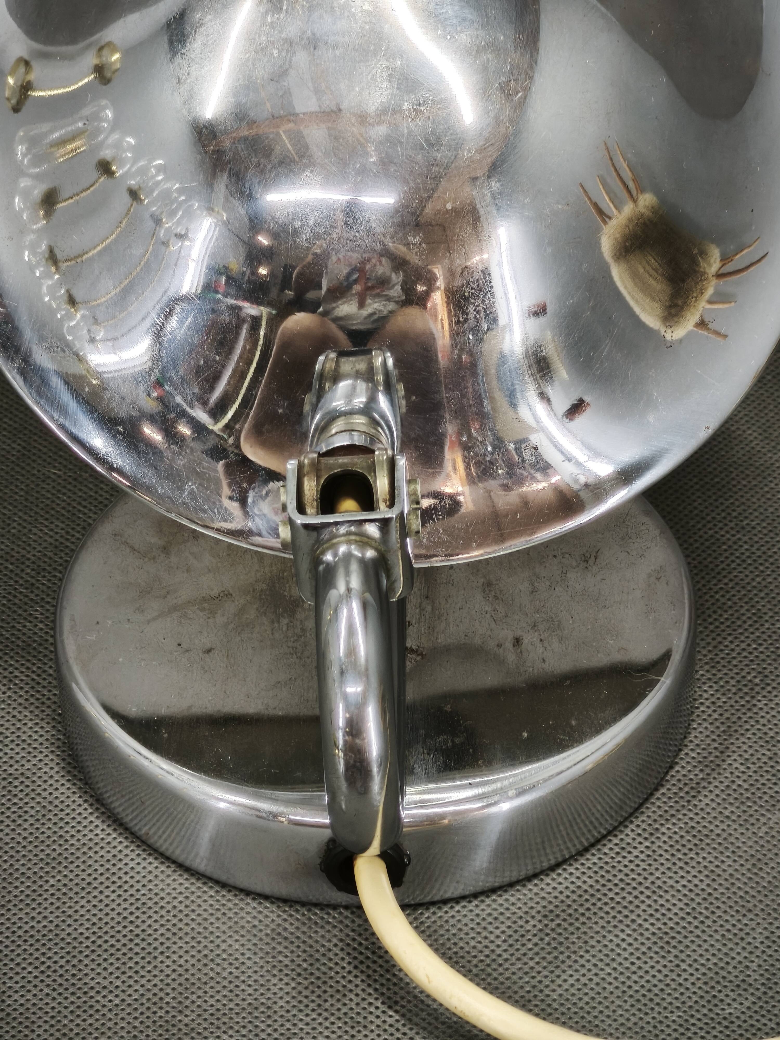 1930s Bauhaus Chrome Table Lamp Model 3530 by Napako, Czechoslovakia