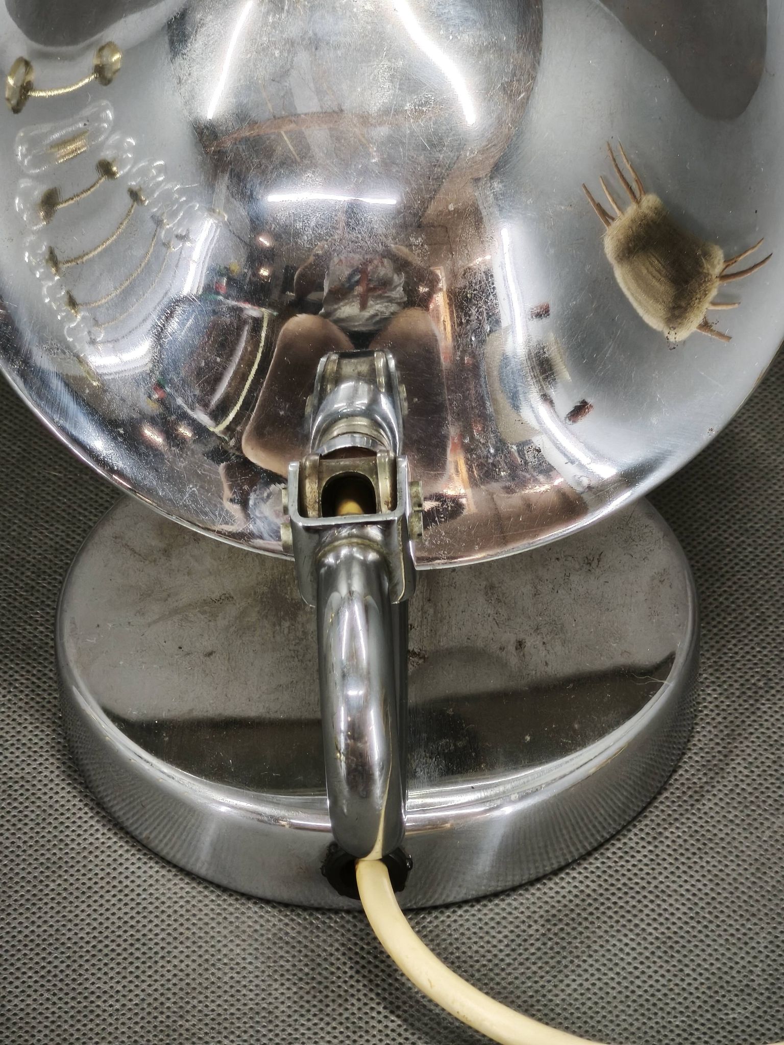 1930s Bauhaus Chrome Table Lamp Model 3530 by Napako, Czechoslovakia