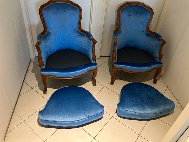 Bergere armchairs