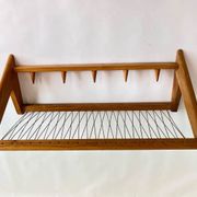 Midcentury wooden design wall coat rack by ÚLUV - Czechoslovakia, 1960s