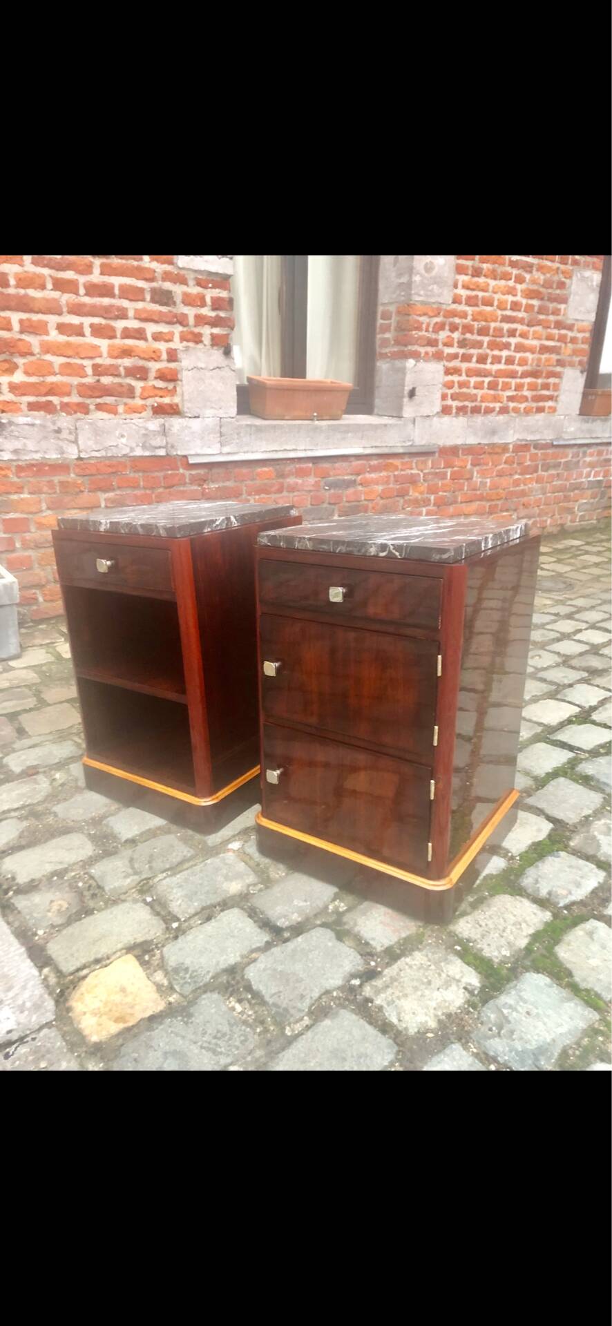Art Deco bedside tables