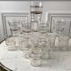 Set of 13 granite water glasses with golden borders 50s-60s