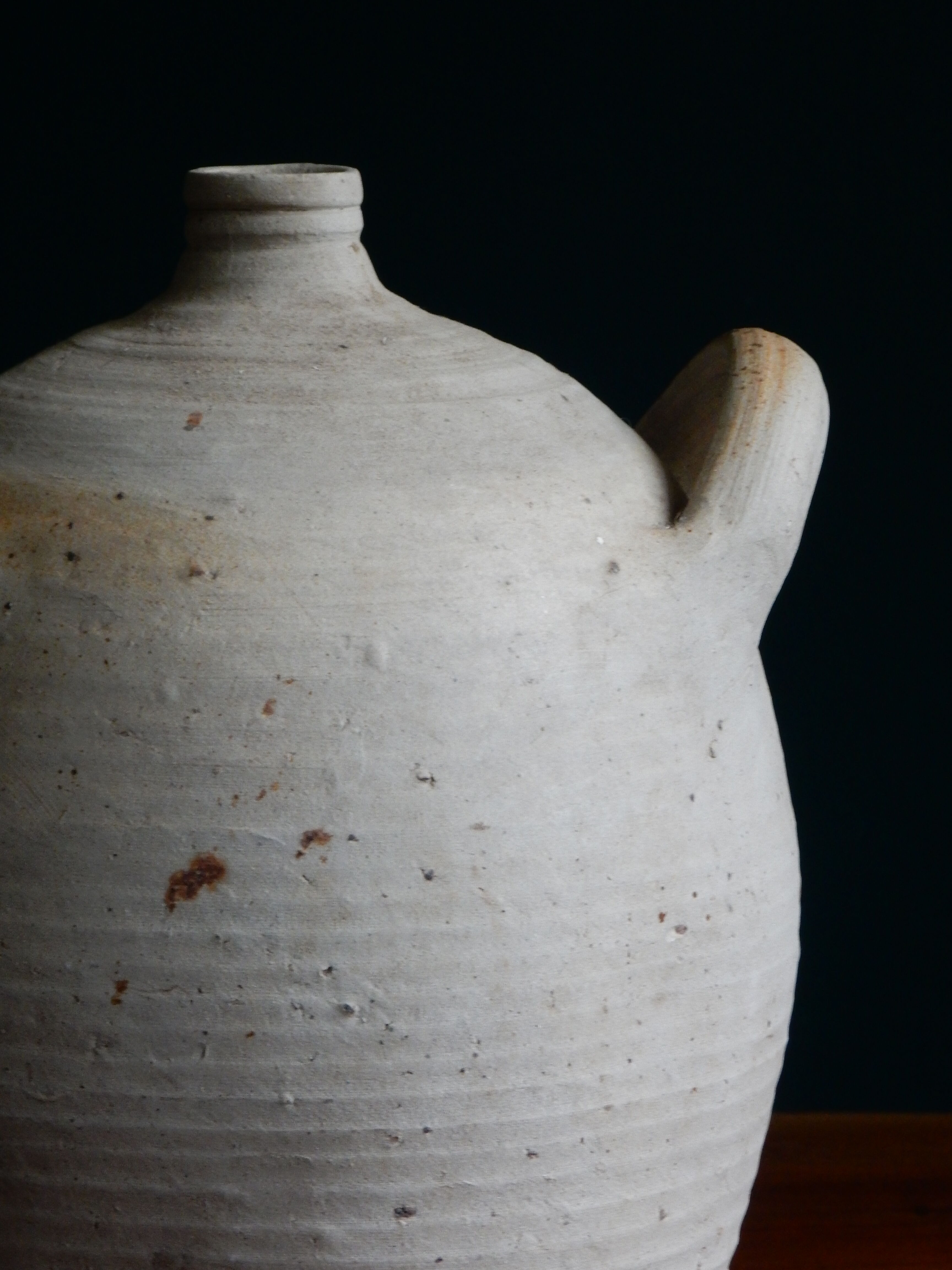 French sandstone canister / 27 cm