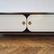 Vintage mid-century modern sideboard with rounded sides, germany 1960s