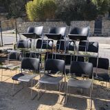 David rowland chair 404, black and steel to restore