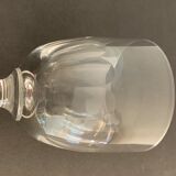 Lot of 8 old glass walking glasses of 2 different sizes