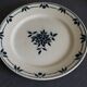 Old plates Badonviller blue flowers