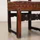 Antique Baroque chair in carved walnut, Italy, 18th century.