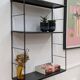 Vintage black metal shelf