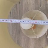 Table lamp in terracotta and fabric
