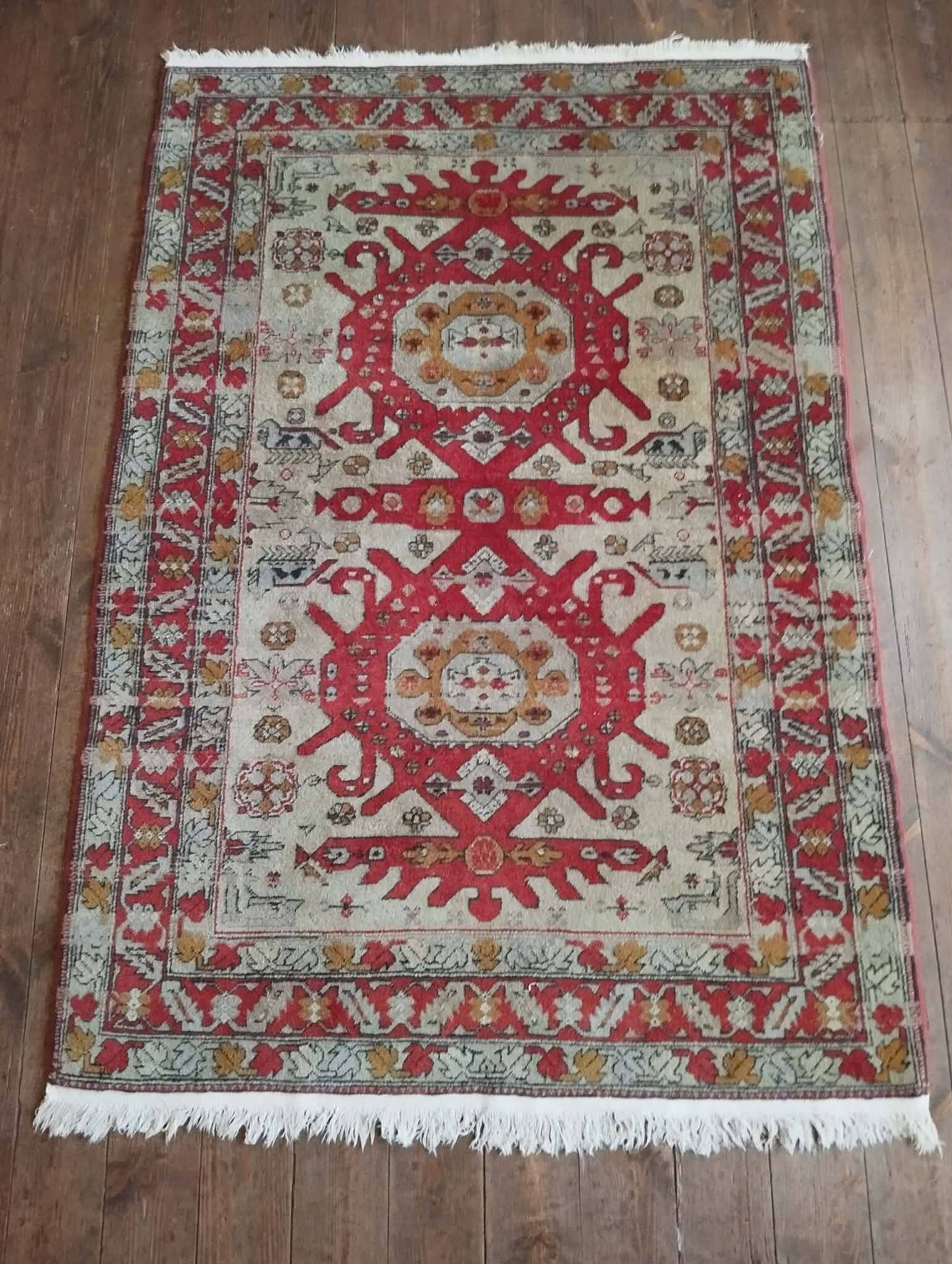 Tapis Caucasien Shirvan fait main 158x108cm