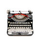 Typewriter underwood 4 bank revised new black ribbon 1933