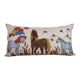 Vintage embroidered cushion cover 46x86 cm