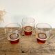 5 LUMINARC France glasses with amber feet