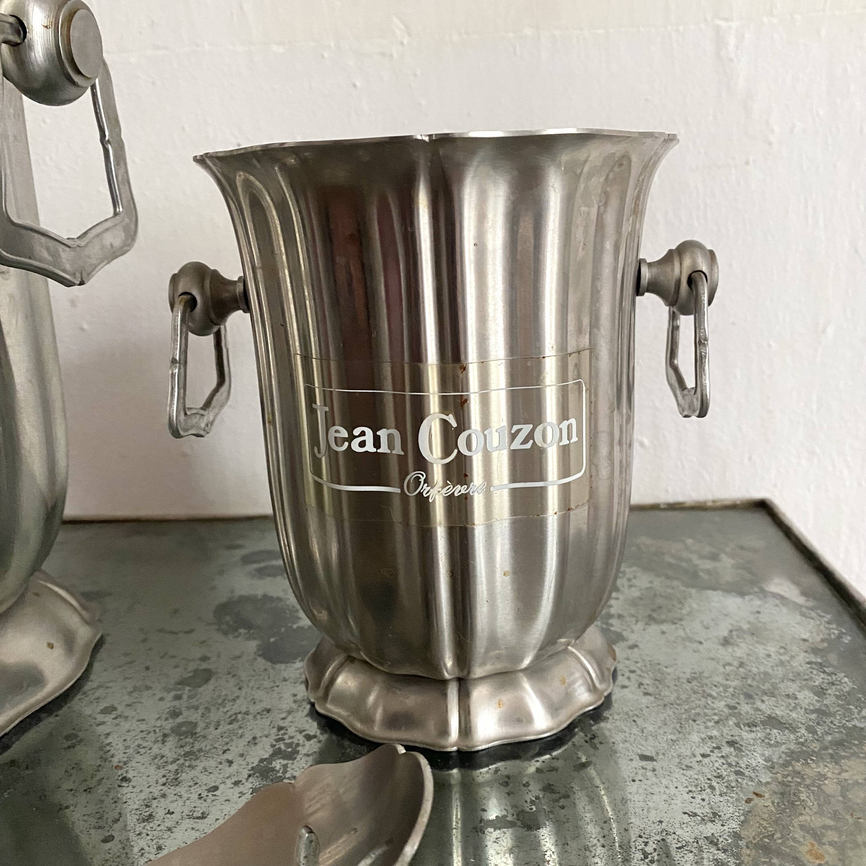Champagne bucket set and stainless steel ice bucket Jean COUZON