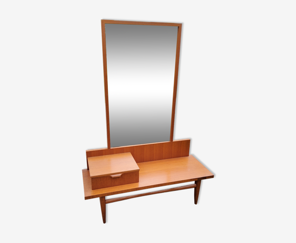 Coiffeuse scandinave des années 70 en teck