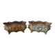 Pair of enamelled cast iron planters from 1900 from Charleville-Mézières