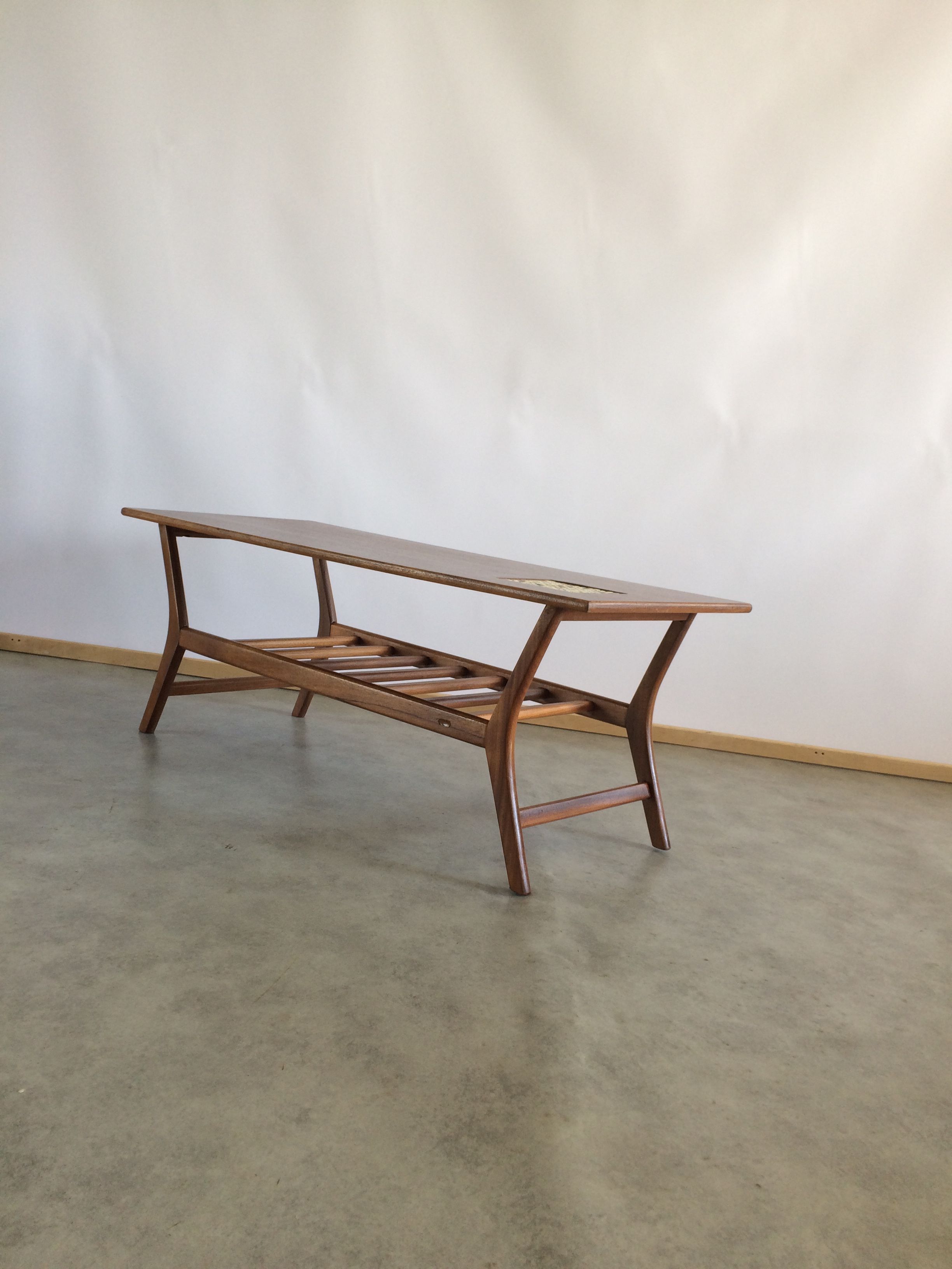 Louis van Teeffelen vintage teak coffee table for Wébé 1960s