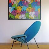 Model F555 armchair by Pierre Paulin, published by Artifort in the 1960s.