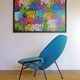 Model F555 armchair by Pierre Paulin, published by Artifort in the 1960s.