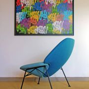Model F555 armchair by Pierre Paulin, published by Artifort in the 1960s.