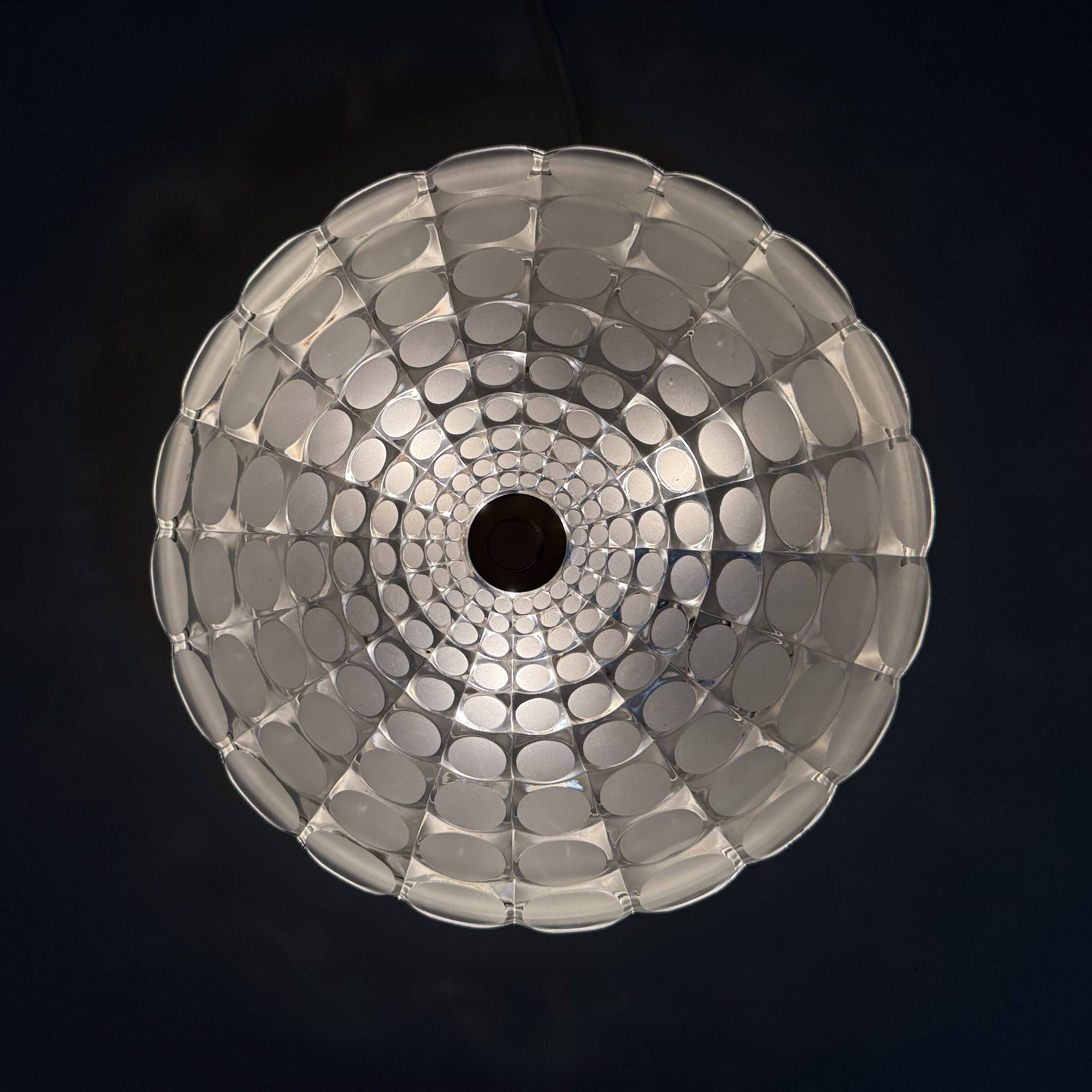 Mid-century design Peil & Puzzler glass flush mount , 1970s