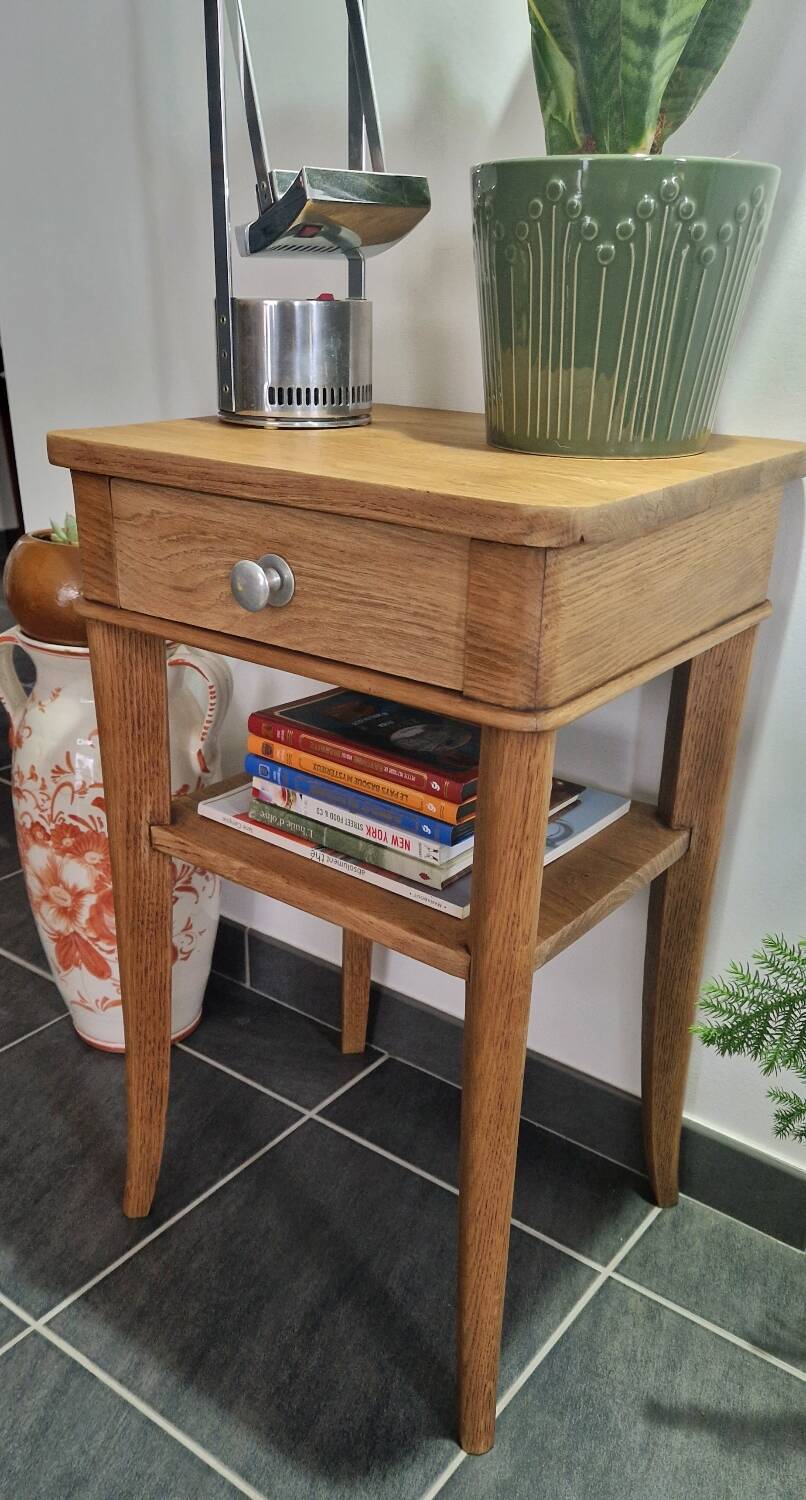 1940s oak side table