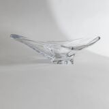 Clear Murano Glass Bowl by Richard Ginori, Heavy Art Glass, 1970s Italian Mid-Century Design