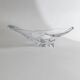 Clear Murano Glass Bowl by Richard Ginori, Heavy Art Glass, 1970s Italian Mid-Century Design